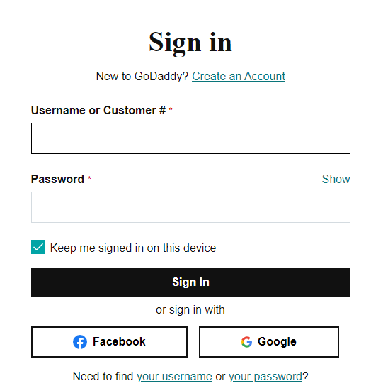 Buying a domian from GoDaddy - Step 2