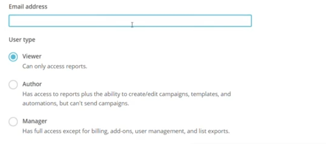 Creating a Mailchimp account - Step 7